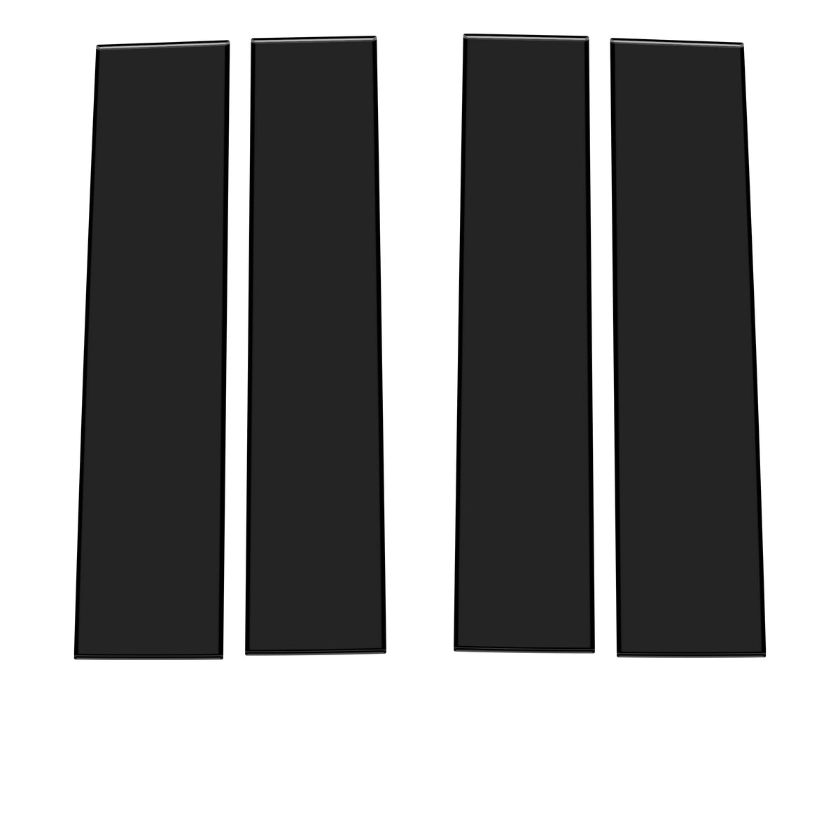 Super Crew/Super Cab Door Pillars Accent Trim Fits 2015-2021 Ford F-150 Super Crew/Super Cab No Gloss Black