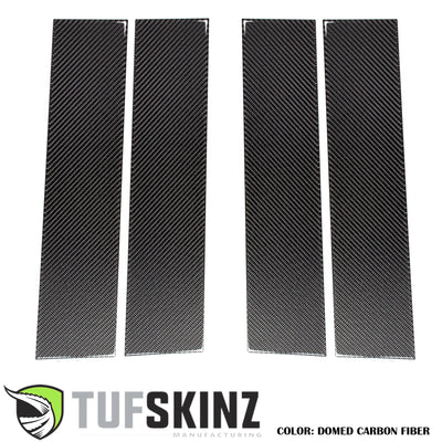 Super Crew/Super Cab Door Pillars Accent Trim Fits 2015-2021 Ford F-150 Super Crew/Super Cab No Real Carbon Fiber(Domed)