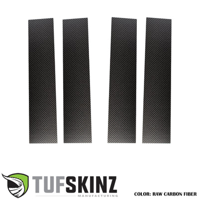 Super Crew/Super Cab Door Pillars Accent Trim Fits 2015-2021 Ford F-150 Super Crew/Super Cab No Real Carbon Fiber(Raw)