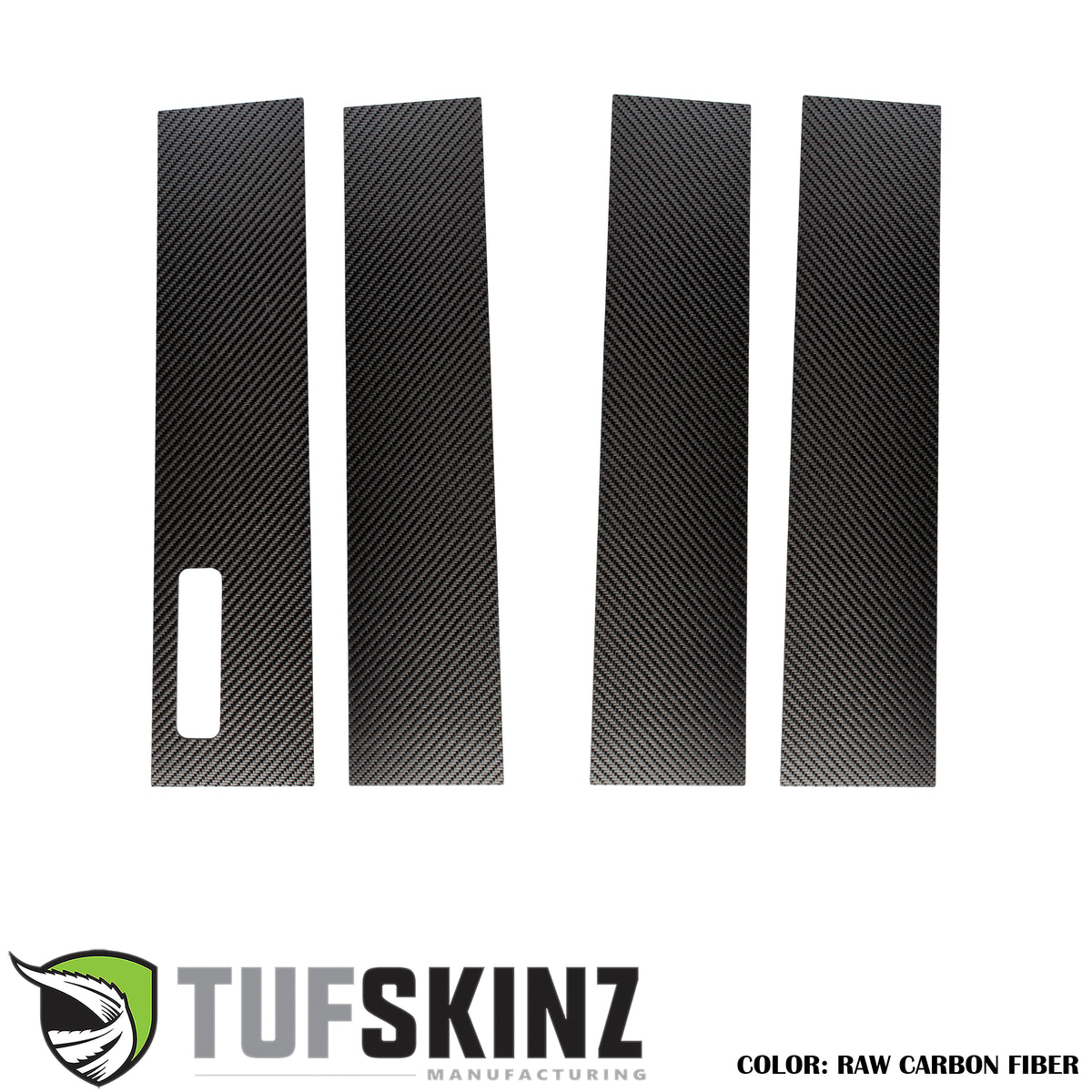 Super Crew/Super Cab Door Pillars W/Key Pad Accent Trim Fits 2017-2021 Ford Super Duty Super Crew/Super Cab Yes Real Carbon Fiber(Raw)