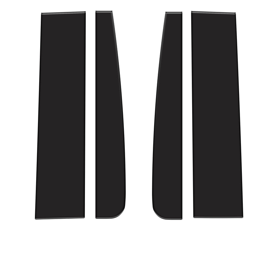 Regular Cab Door Pillars Overlays Fits 2015-2021 Ford F-150 Regular Cab/Access Cab No Gloss Black