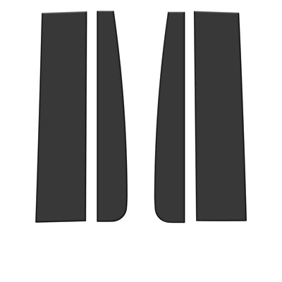 Regular Cab Door Pillars Overlays Fits 2015-2021 Ford F-150 Regular Cab/Access Cab No Matte Black