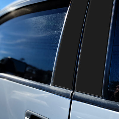 Super Crew/Super Cab Door Pillars Accent Trim Fits 2009-2014 Ford F-150 Gloss Black