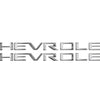 "Chevrolet" Bed Rail Letter Inserts Fits 2019-2022 Chevrolet Silverado Liquid Chrome