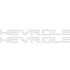 "Chevrolet" Bed Rail Letter Inserts Fits 2019-2022 Chevrolet Silverado Gloss White