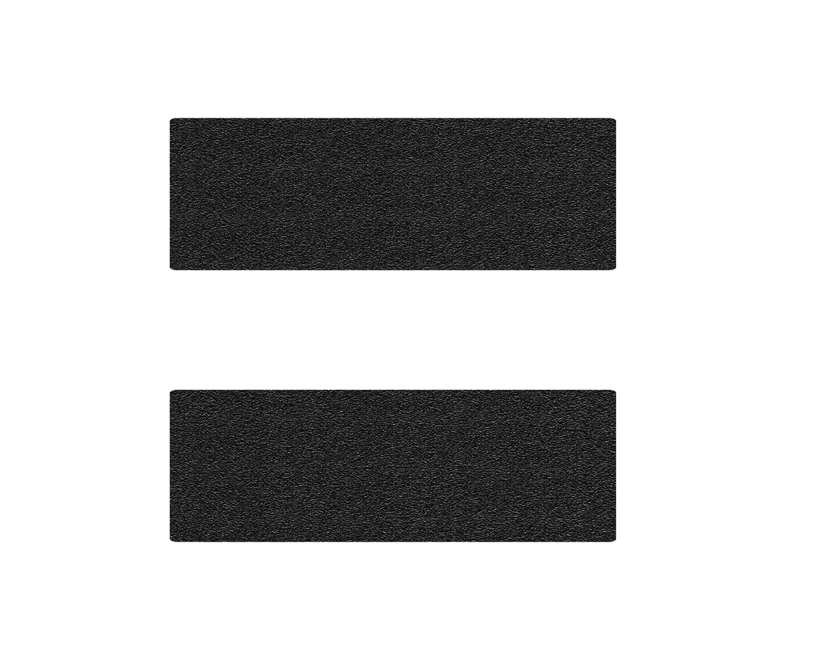 D-Cab Rear Door Sill Accent Trim Fits 2014-2022 Chevrolet Silverado No D-Cab Black Textured