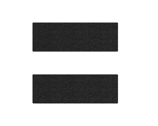 D-Cab Rear Door Sill Accent Trim Fits 2014-2022 Chevrolet Silverado No D-Cab Black Textured