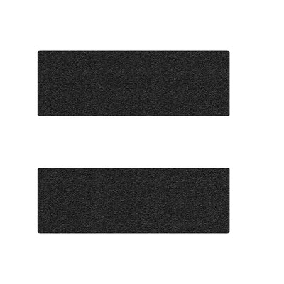 D-Cab Rear Door Sill Accent Trim Fits 2014-2022 Chevrolet Silverado No D-Cab Black Textured