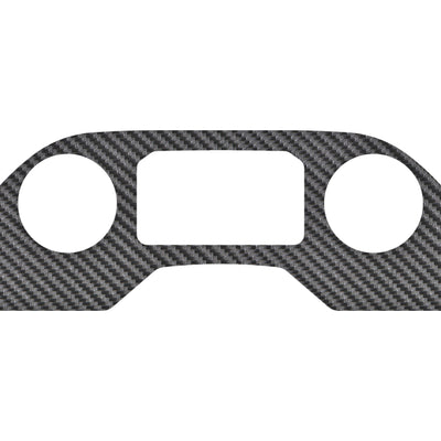 Center Dash Climate Control Without Heated Seats Accent Trim Fits 2019-2022 Chevrolet Silverado Without Heated Seats Real Carbon Fiber(Raw)