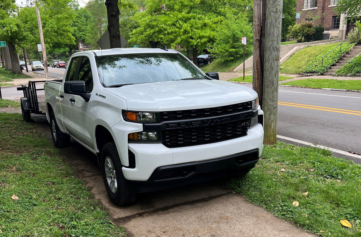 2019-2021 Chevy Silverado 1500 Front BumperShellz - Chrome Delete Bumper Overlay Chrome Delete Kit