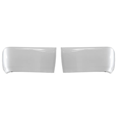 Super White II (Color Code: 040) BumperShellz Rear Bumper Overlays for 2014-2021 Toyota Tundra, Without Sensor Holes 