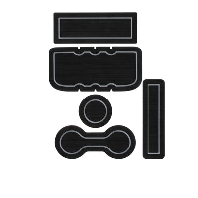 Foam Cup Holder inserts (Automatic) Inserts Fits 2005-2015 Toyota Tacoma Black/Gray