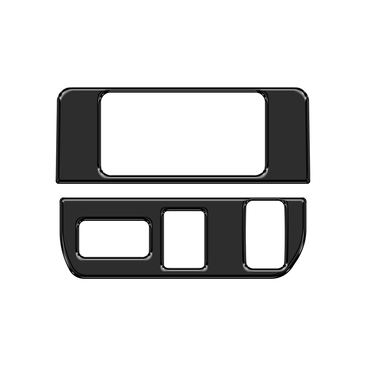 Dim Light Control with 3-Switches Accent Trim Fits 2016-2022 Toyota Tacoma 3-Switches (V1) Gloss Black