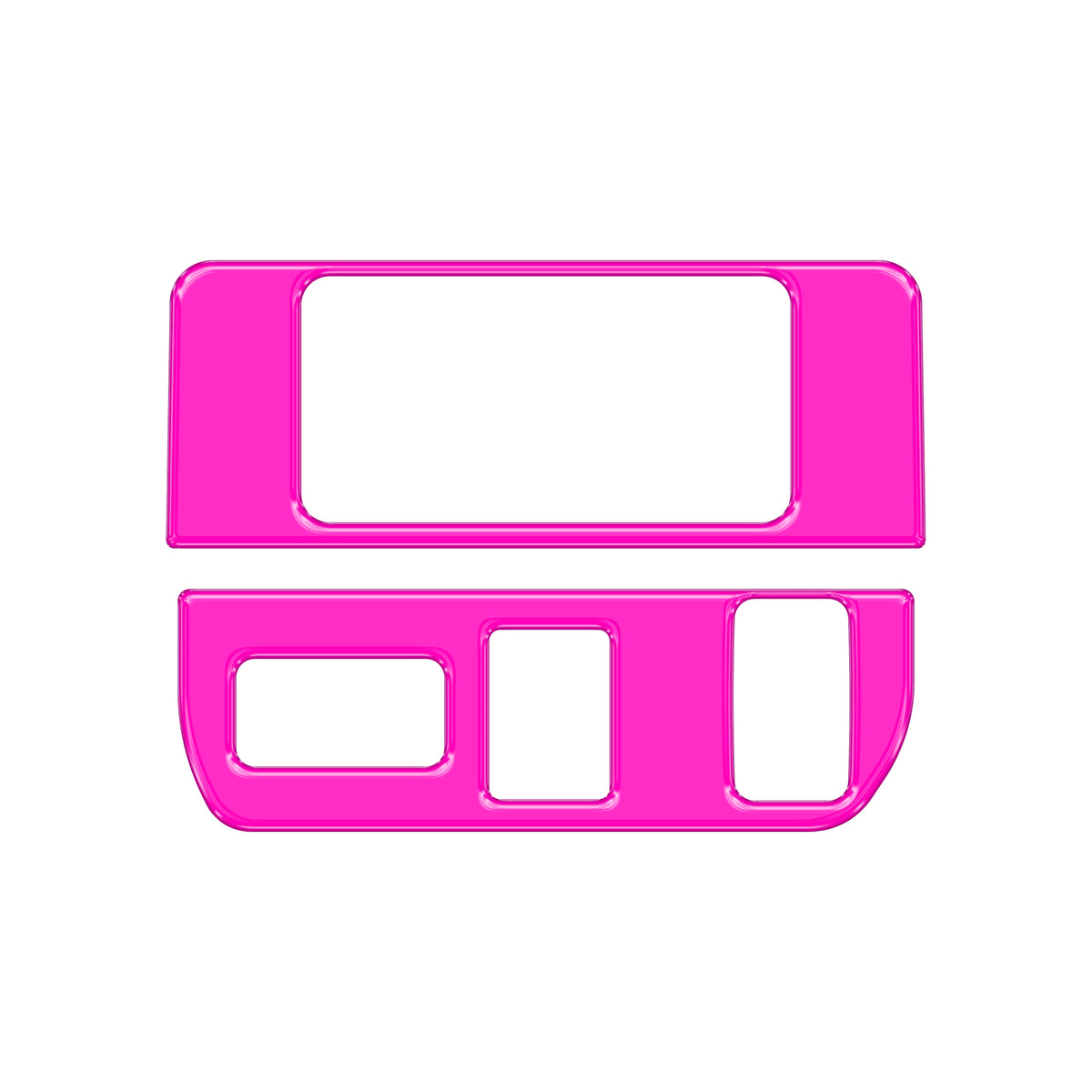 Dim Light Control with 3-Switches Accent Trim Fits 2016-2022 Toyota Tacoma 3-Switches (V1) Hot Pink