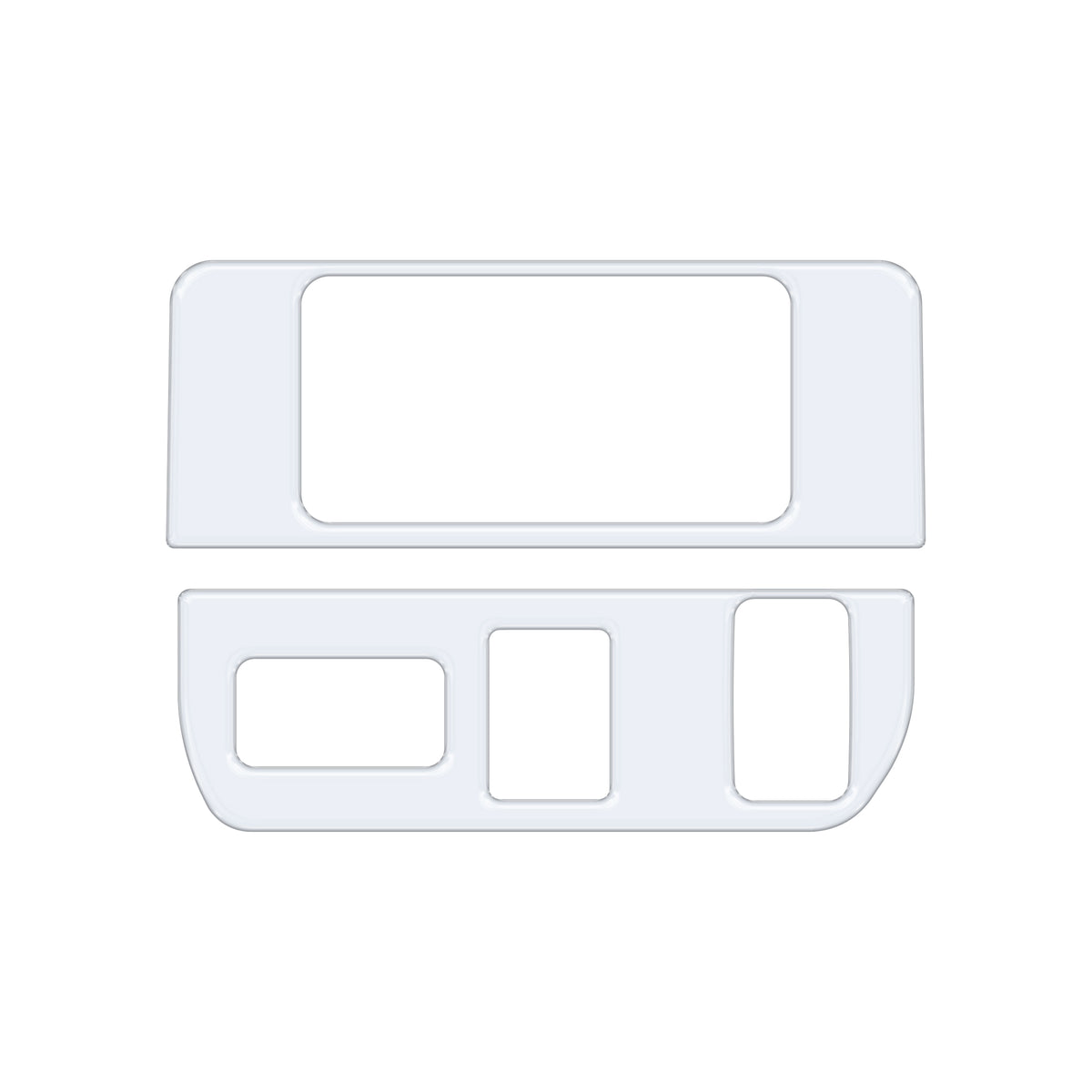 Dim Light Control with 3-Switches Accent Trim Fits 2016-2022 Toyota Tacoma 3-Switches (V1) Gloss White
