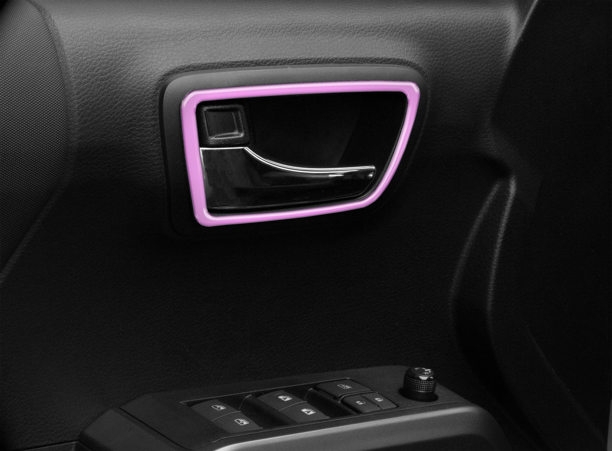 Access Cab Door Handle Surround Accent Trim Fits 2016-2021 Toyota Tacoma Access Cab Lavender Purple