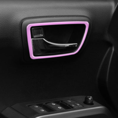 Access Cab Door Handle Surround Accent Trim Fits 2016-2021 Toyota Tacoma Access Cab Lavender Purple