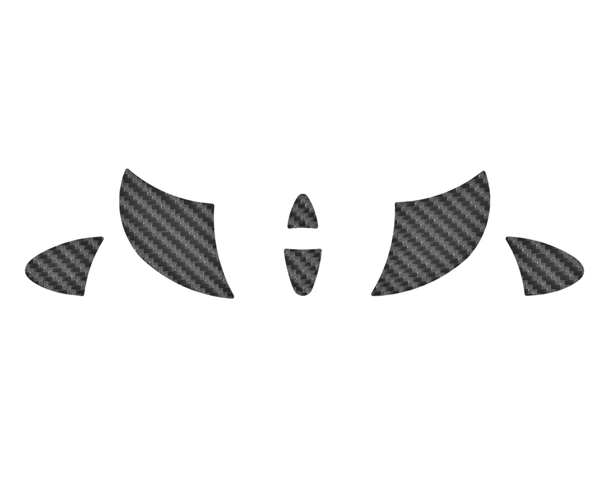 Steering Wheel Inserts Inserts Fits 2009-2021 Toyota 4Runner Real Carbon Fiber(Raw)