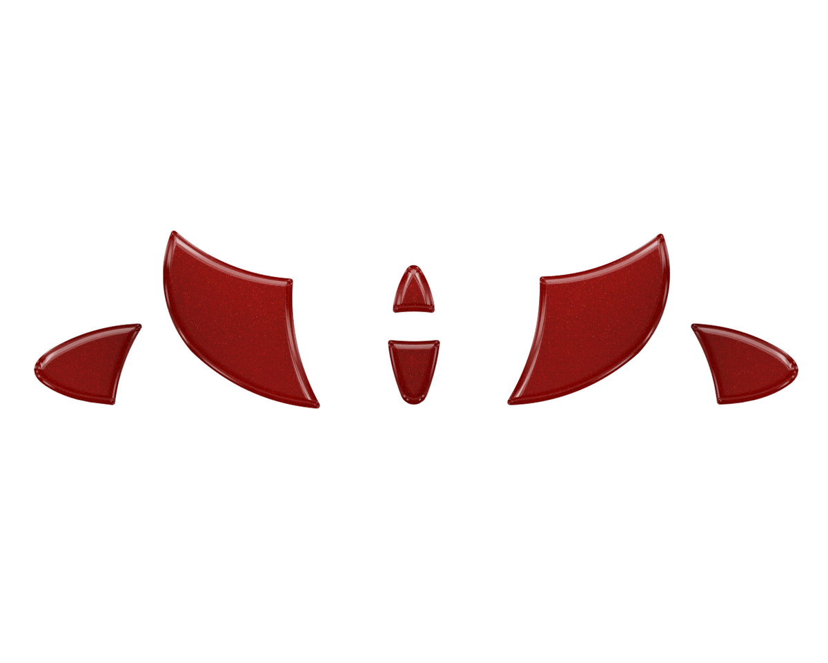 Steering Wheel Inserts Inserts Fits 2009-2022 Toyota Tundra Ruby Red (Similar to Barcelona Red)
