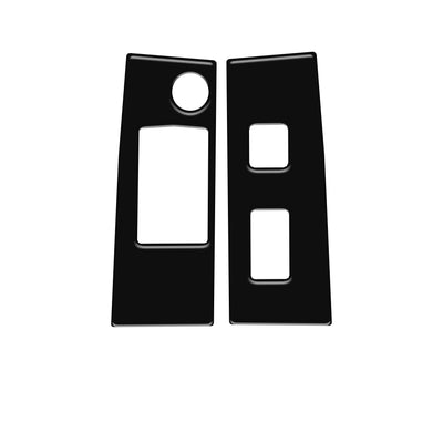 Access Cab Door Switch Panel Accent Trim Fits 2016-2023 Toyota Tacoma Access Cab Matte Black