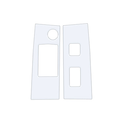 Access Cab Door Switch Panel Accent Trim Fits 2016-2023 Toyota Tacoma Access Cab Gloss White