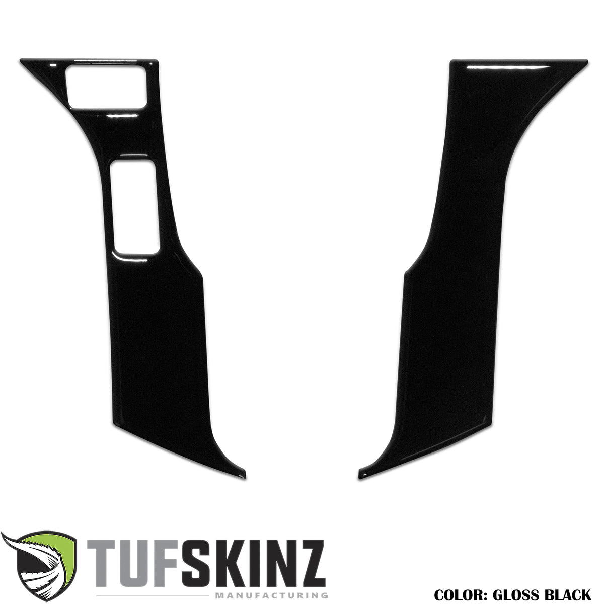 Steering Wheel Trim - 2 Buttons Accent Trim Fits 2016-2021 Toyota Tacoma 2-Buttons Gloss Black