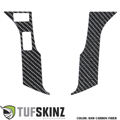 Steering Wheel Trim - 2 Buttons Accent Trim Fits 2016-2021 Toyota Tacoma 2-Buttons Real Carbon Fiber(Raw)