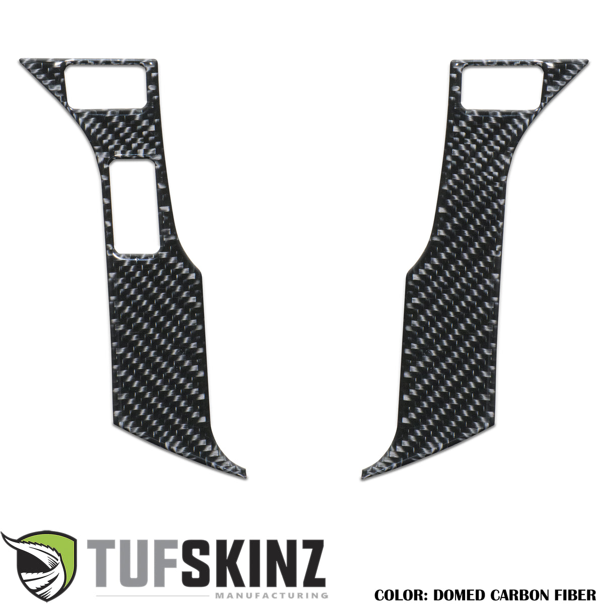 Steering Wheel Trim - 3 Buttons Accent Trim Fits 2016-2021 Toyota Tacoma,Tundra,4Runner 3-Buttons Real Carbon Fiber(Domed)