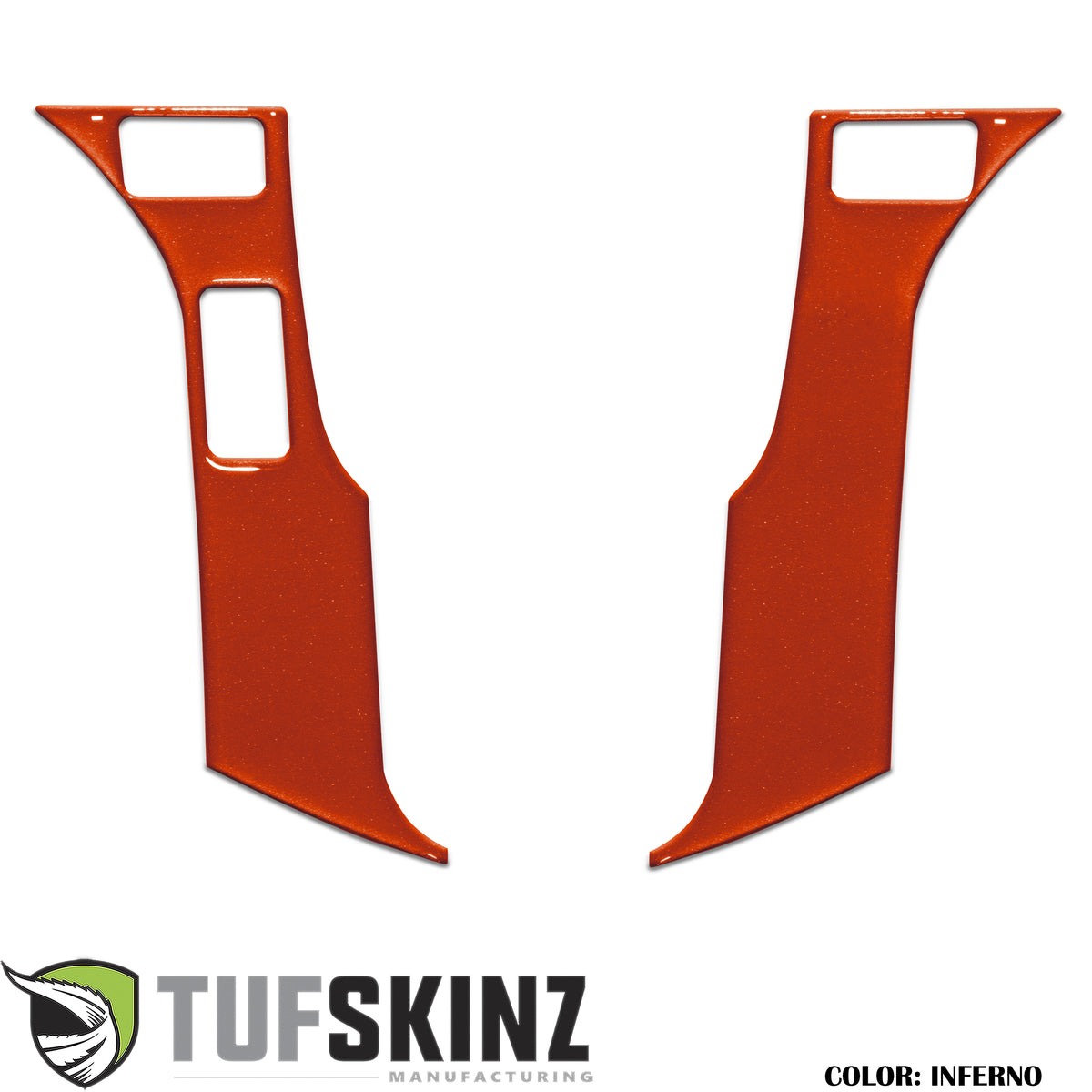 Steering Wheel Trim - 3 Buttons Accent Trim Fits 2016-2021 Toyota Tacoma,Tundra,4Runner 3-Buttons Inferno (Similar to EXTERIOR Inferno Orange)