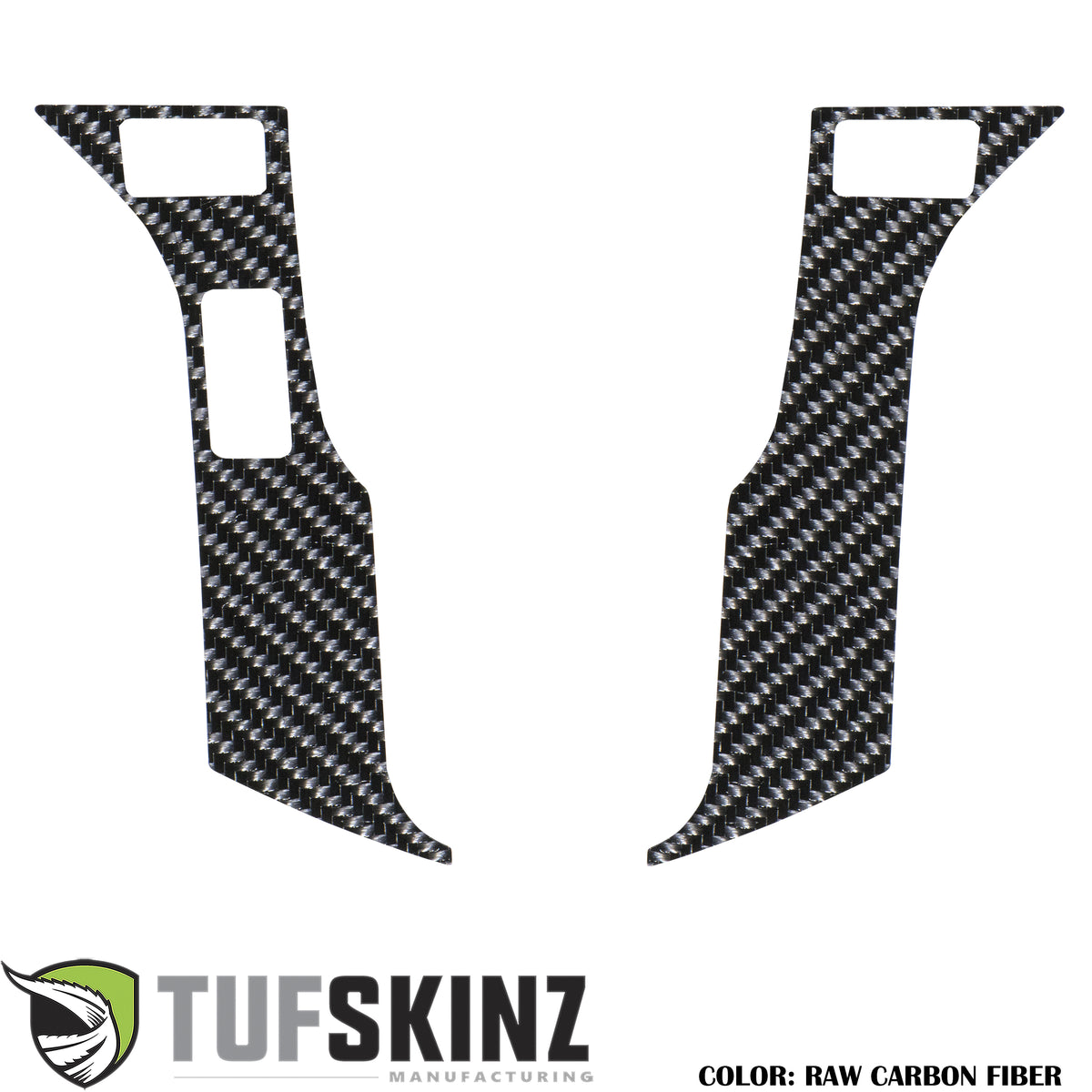 Steering Wheel Trim - 3 Buttons Accent Trim Fits 2016-2021 Toyota Tacoma,Tundra,4Runner 3-Buttons Real Carbon Fiber(Raw)