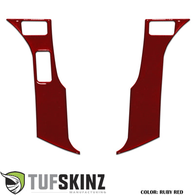 Steering Wheel Trim - 3 Buttons Accent Trim Fits 2016-2021 Toyota Tacoma,Tundra,4Runner 3-Buttons Ruby Red (Similar to Barcelona Red)