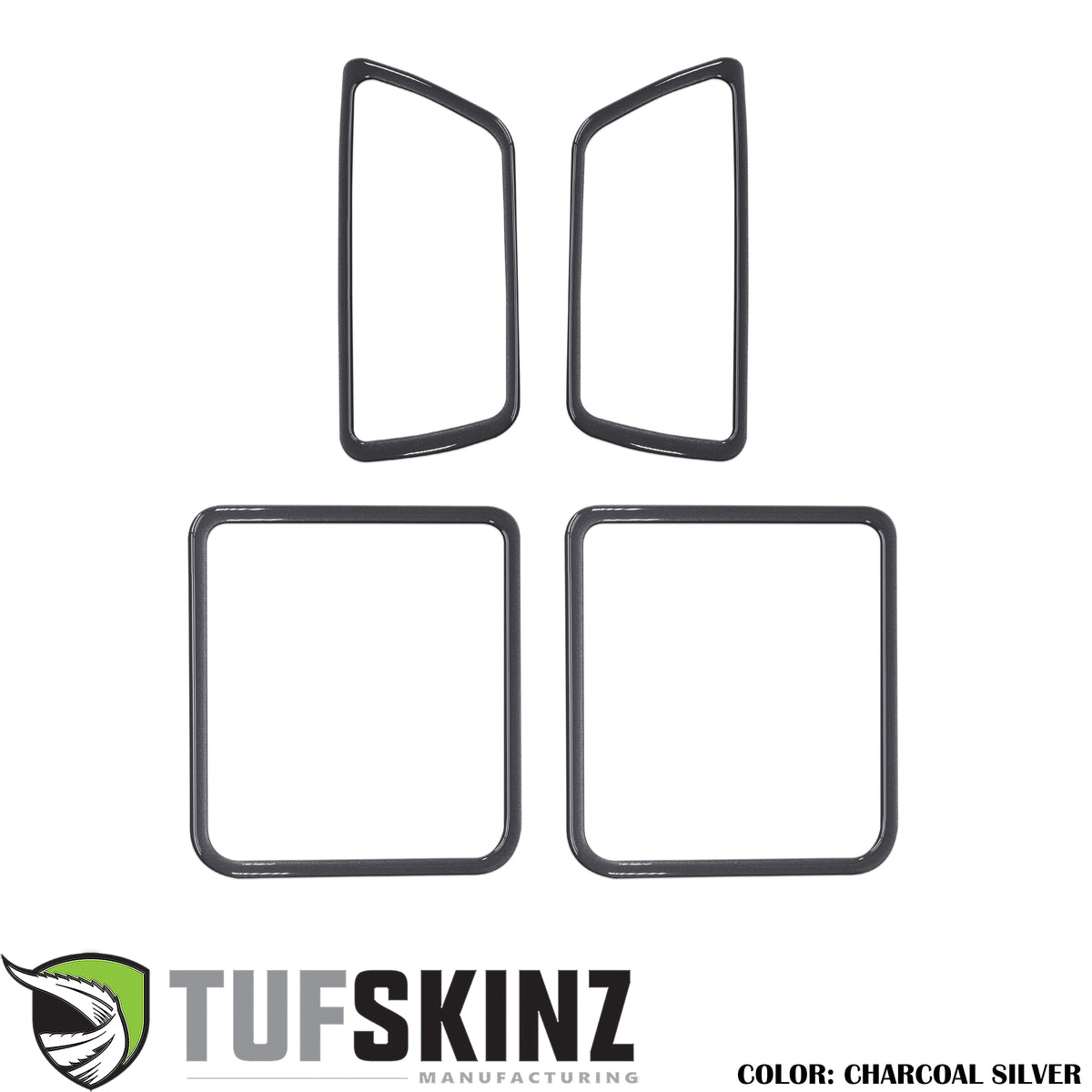 Access Cab Door Handle Surround Accent Trim Fits 2016-2021 Toyota Tacoma Access Cab *OE Color - Magnetic Gray Metallic