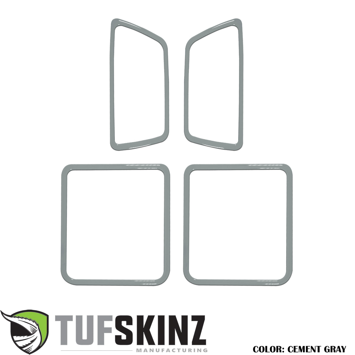 Access Cab Door Handle Surround Accent Trim Fits 2016-2021 Toyota Tacoma Access Cab *OE Color - Cement Gray