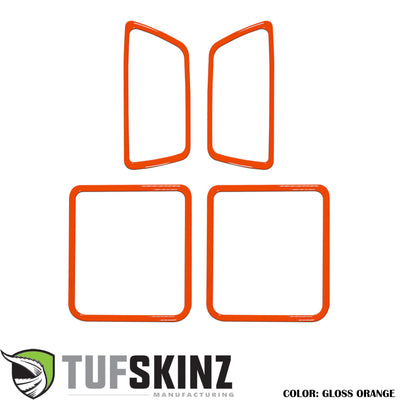 Access Cab Door Handle Surround Accent Trim Fits 2016-2021 Toyota Tacoma Access Cab Gloss Orange