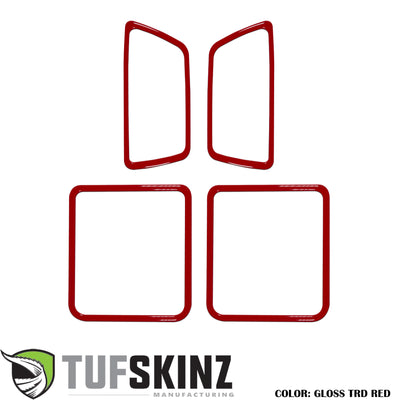 Access Cab Door Handle Surround Accent Trim Fits 2016-2021 Toyota Tacoma Access Cab *OE Color - Gloss TRD Red