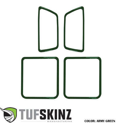 Access Cab Door Handle Surround Accent Trim Fits 2016-2021 Toyota Tacoma Access Cab *OE Color - Army Green