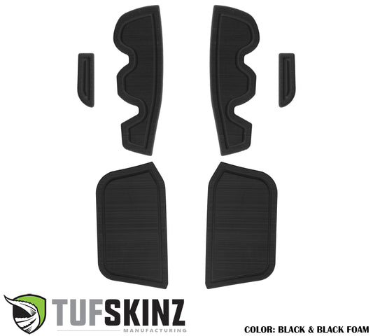 Access Cab Side Door Pocket Inserts Fits 2016-2023 Toyota Tacoma Access Cab Black/Black