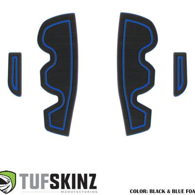 Side Door Pocket(Front Doors Only) Cup Holder inserts Fits 2016-2021 Toyota Tacoma Front Doors Only Black/Blue