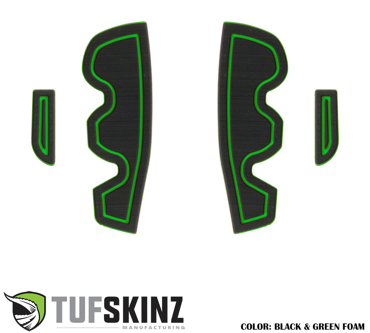 Side Door Pocket(Front Doors Only) Cup Holder inserts Fits 2016-2021 Toyota Tacoma Front Doors Only Black/Green