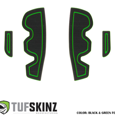 Side Door Pocket(Front Doors Only) Cup Holder inserts Fits 2016-2021 Toyota Tacoma Front Doors Only Black/Green