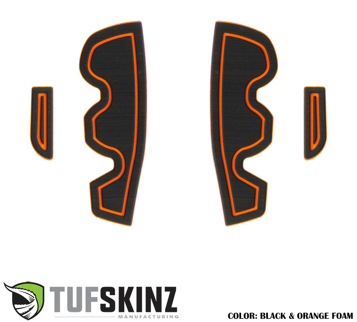 Side Door Pocket(Front Doors Only) Cup Holder inserts Fits 2016-2021 Toyota Tacoma Front Doors Only Black/Orange
