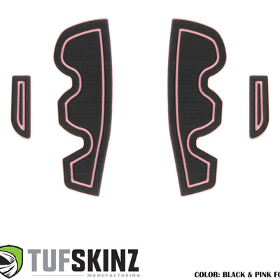 Side Door Pocket(Front Doors Only) Cup Holder inserts Fits 2016-2021 Toyota Tacoma Front Doors Only Black/Pink