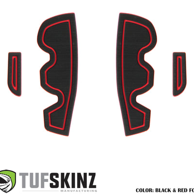 Side Door Pocket(Front Doors Only) Cup Holder inserts Fits 2016-2021 Toyota Tacoma Front Doors Only Black/Red