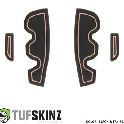 Side Door Pocket(Front Doors Only) Cup Holder inserts Fits 2016-2021 Toyota Tacoma Front Doors Only Black/Tan