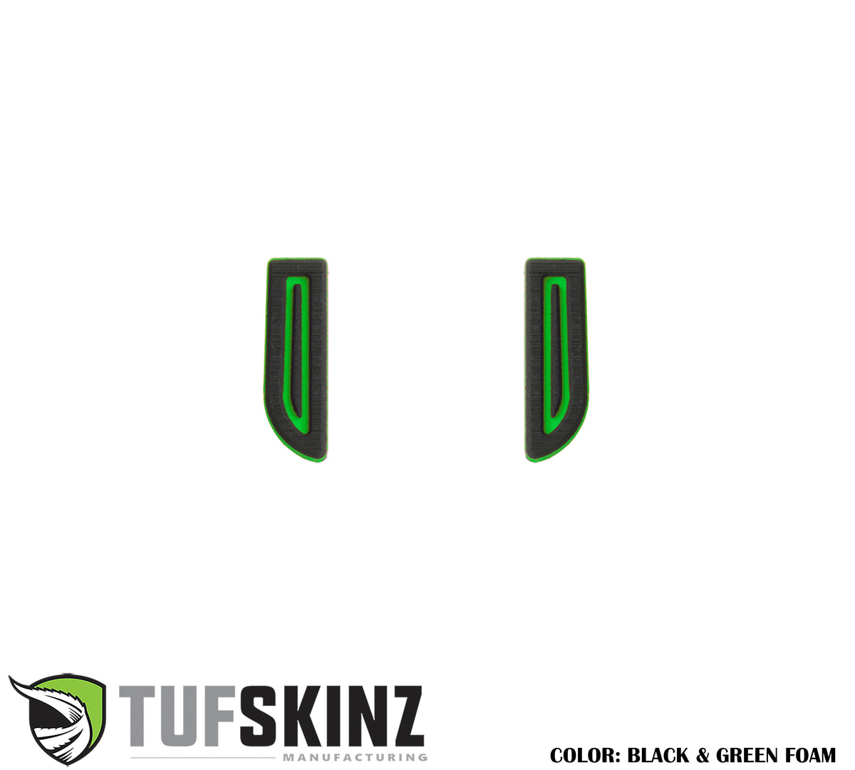 Access Cab Door Handle/Pull Foam Inserts Fits 2016-2023 Toyota Tacoma 2-Door(Single Cab/Access Cab) Black/Green