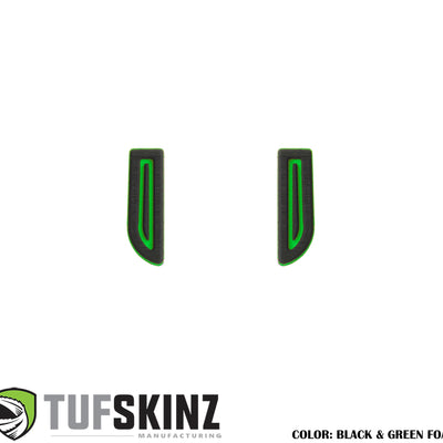 Access Cab Door Handle/Pull Foam Inserts Fits 2016-2023 Toyota Tacoma 2-Door(Single Cab/Access Cab) Black/Green