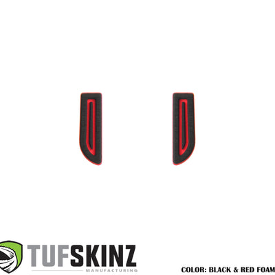 Access Cab Door Handle/Pull Foam Inserts Fits 2016-2023 Toyota Tacoma 2-Door(Single Cab/Access Cab) Black/Red