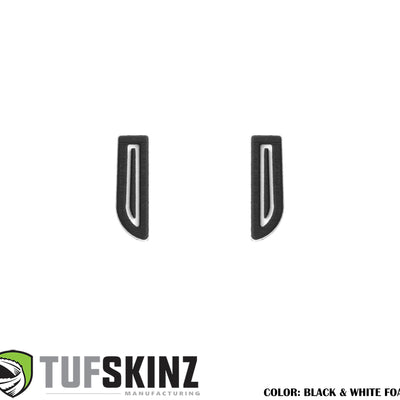 Access Cab Door Handle/Pull Foam Inserts Fits 2016-2023 Toyota Tacoma 2-Door(Single Cab/Access Cab) Black/White