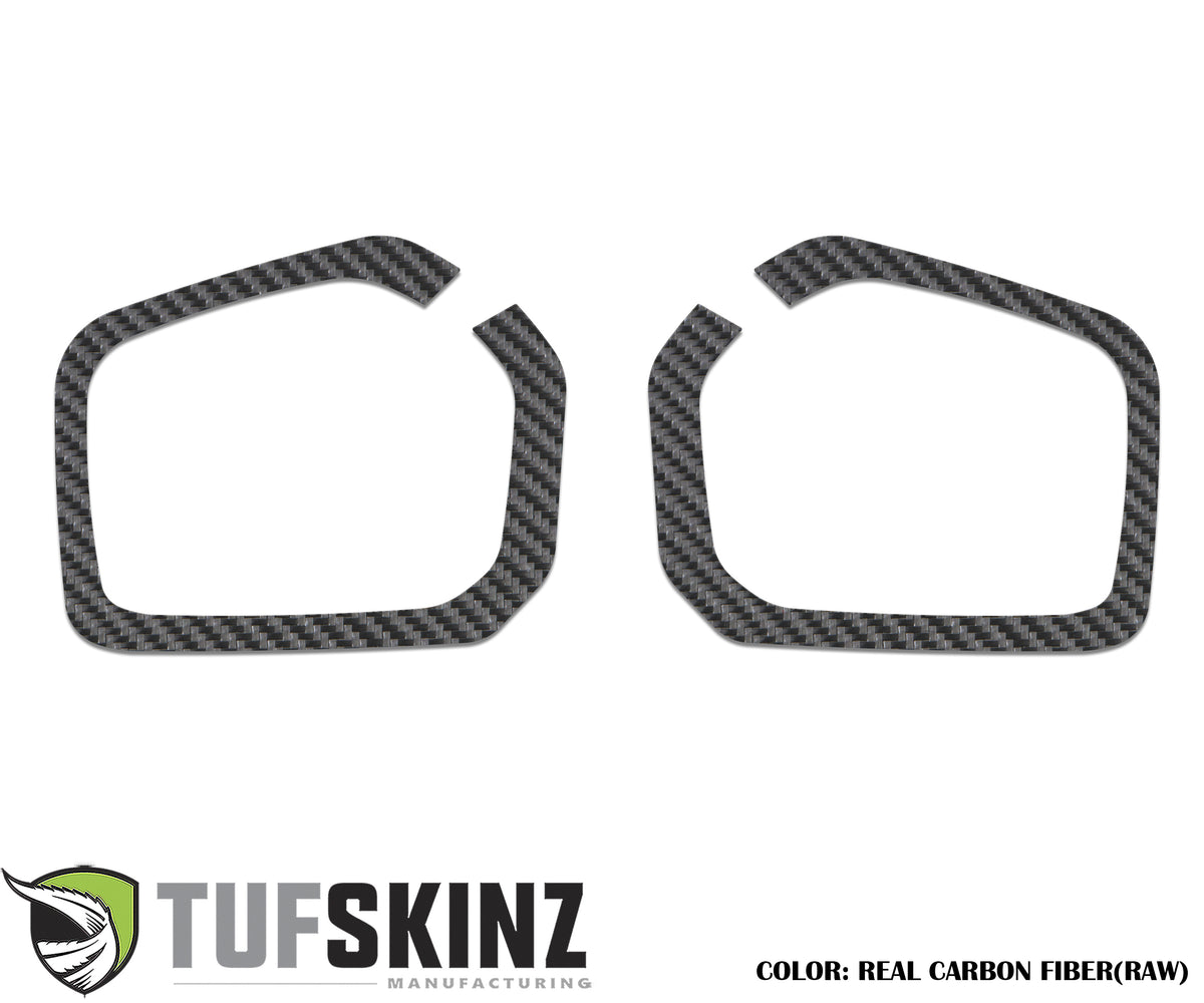 Foglight Accent Trim Fits 2016-2022 Toyota Tacoma SR, SR5, Limited Real Carbon Fiber(Raw)