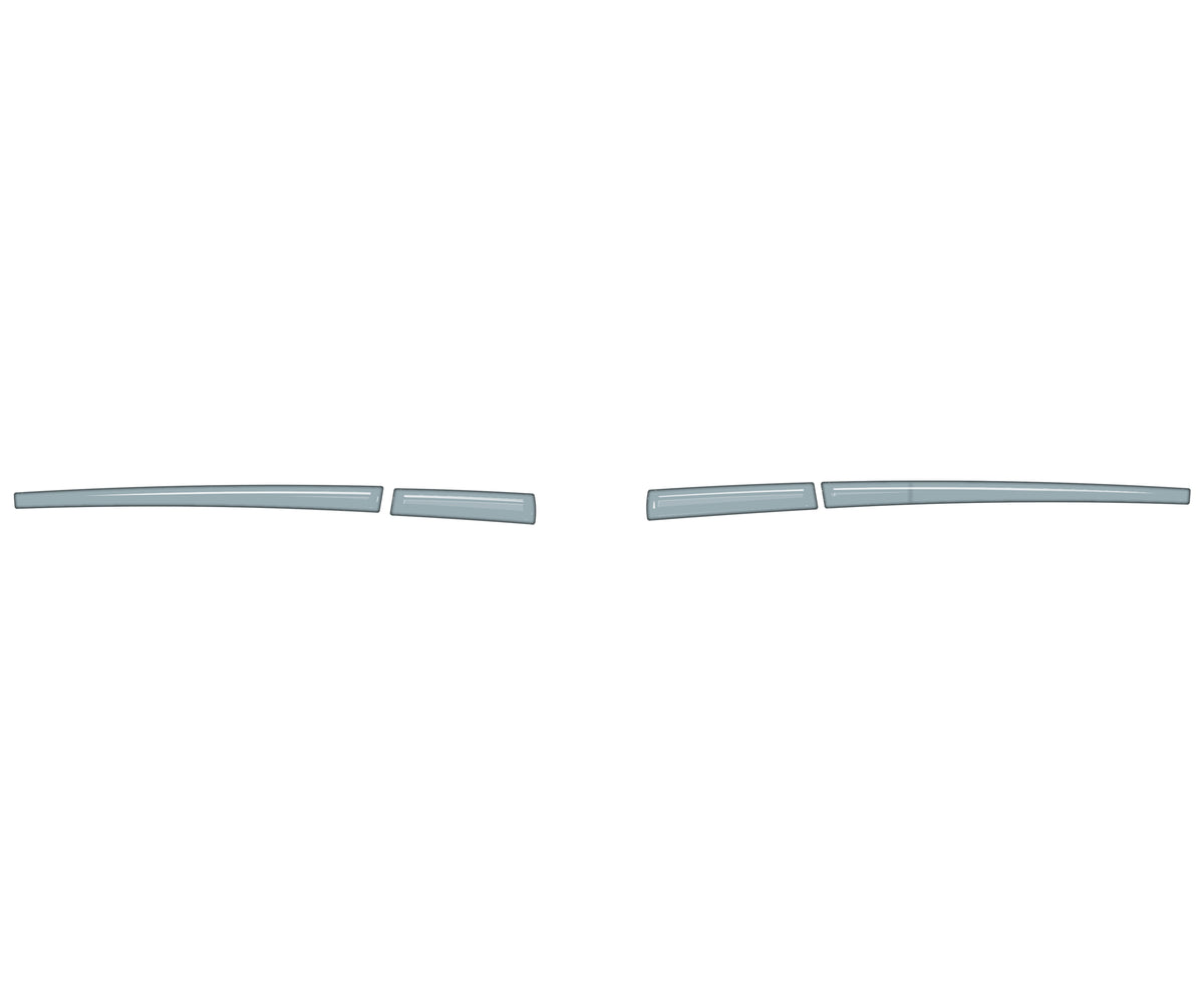 Mirror w/o Blinker Accent Trim Fits 2016-2023 Toyota Tacoma Without Blinkers *OE Color - Cement Gray